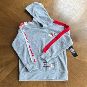 NWT Boys NFL Kansas City Chiefs Sweatshirt Gray 10-12
